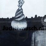 The Watcher Schilderij door Judith Musch